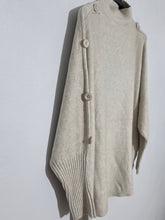 Load image into Gallery viewer, Turtle Neck Long Sleeve Buttoned Jumper