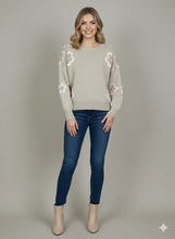 Load image into Gallery viewer, Knitted floral jumper